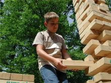 Jenga in Grossformat