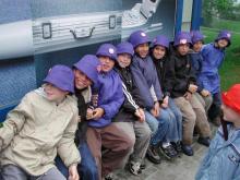 Warten auf den Bus