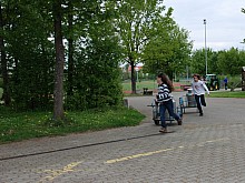 Draussen gehts schwungvoll zu und her